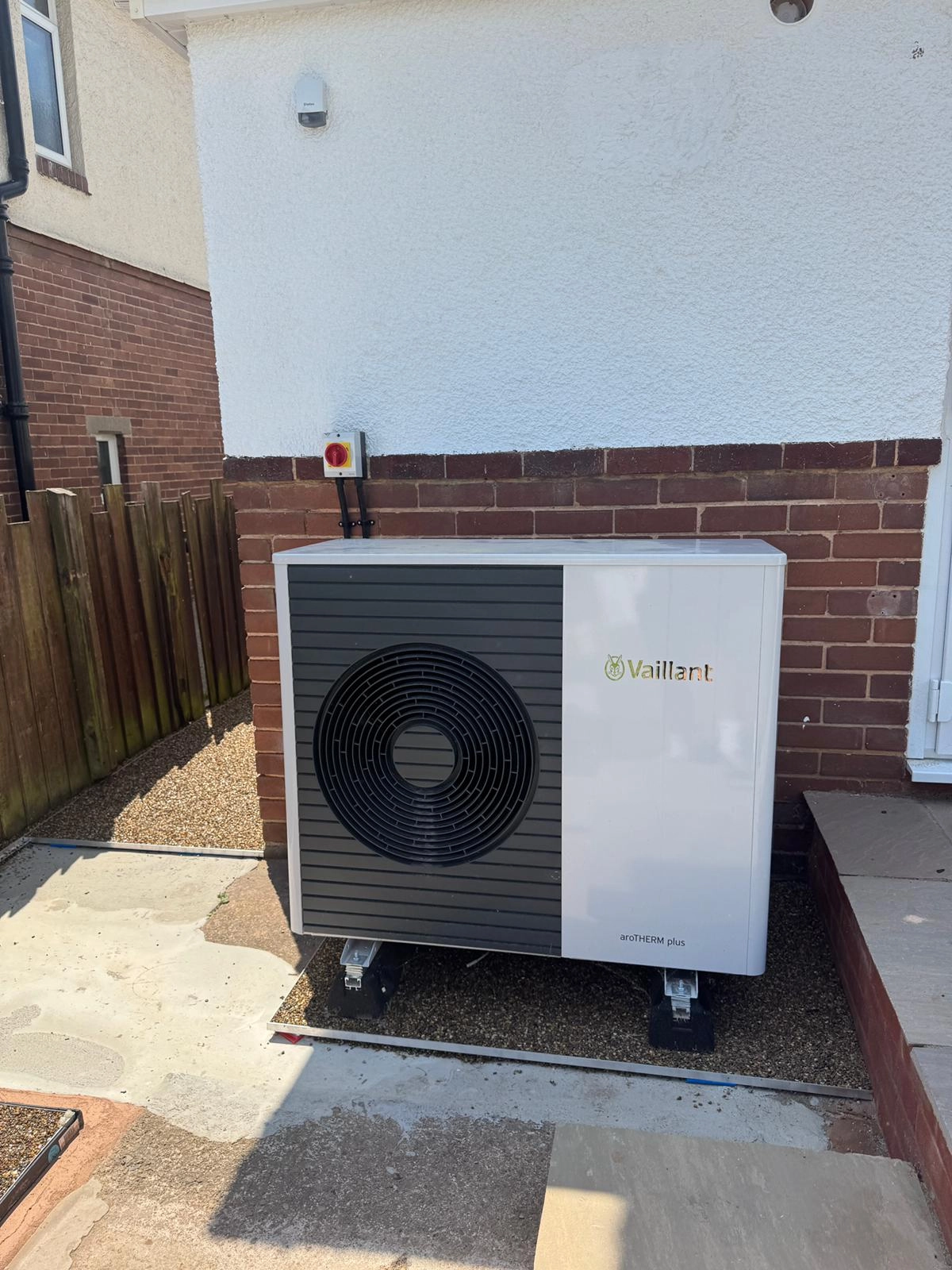 Air source heat pump installation project 1